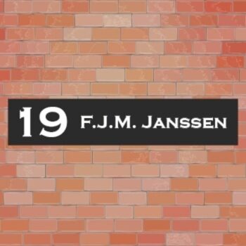 Kunststof Naambord k163 plakhet