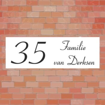 Kunststof naambord K326 - naambord K326 PlakHet
