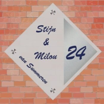 Matglas naambord M76 PlakHet
