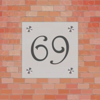 Matglas Huisnummer M91 PlakHet