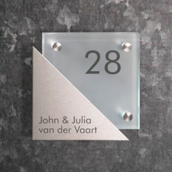 Matglas naambord R3 PlakHet
