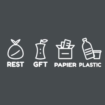 Container stickers set ontwerp