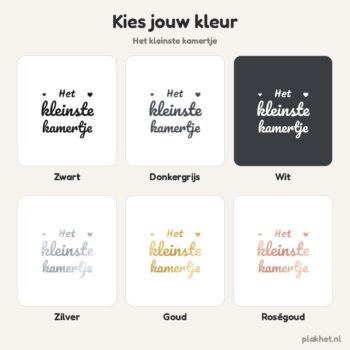 deur kleinste kamertje kleuren