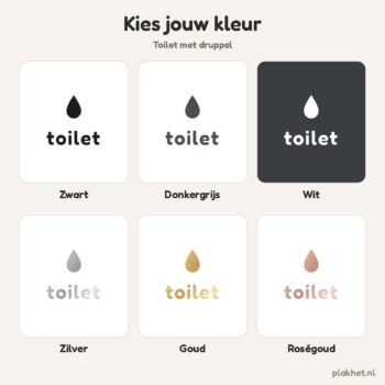 deur toilet kleuren