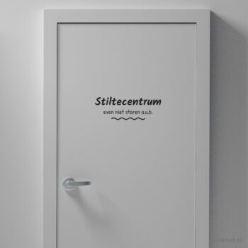 deursticker stiltecentrum zwart