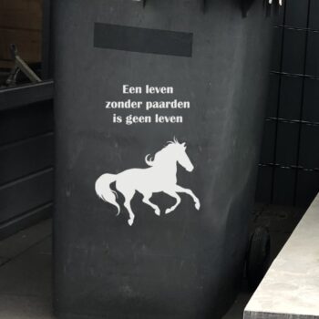 Kliko sticker een leven zonder paarden - Een leven zonder paarden is geen leven