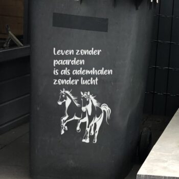 Kliko sticker leven zonder paarden - Leven zonder paarden is als ademhalen zonder lucht