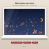 Sinterklaas raamstickers aanvulset op raam