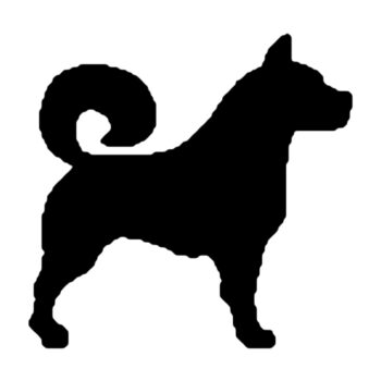 Muursticker Akita ontwerp