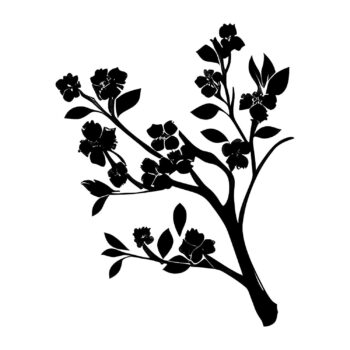 Muursticker bloesemtak ontwerp