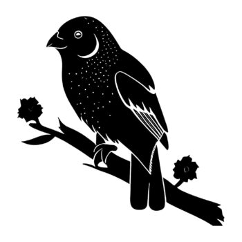 Muursticker spreeuw ontwerp
