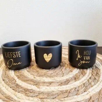 Set 3 keramiek potjes