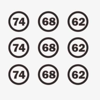 Maatlabels bolletje voor zelfgemaakte kleding