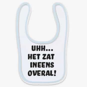 Slabbetje het zat ineens overal - slabbetje uhh het zat ineens overal PlakHet
