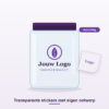 Transparante stickers met eigen ontwerp