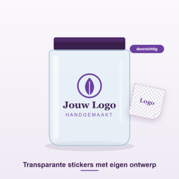 Transparante stickers met eigen ontwerp