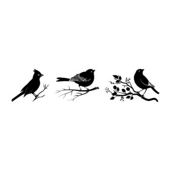 Vogelstickers set ontwerp