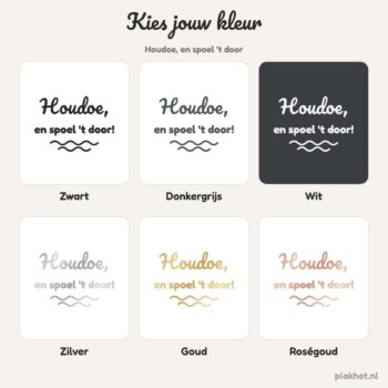 wc sticker houdoe kleuren