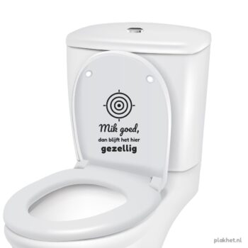 wc sticker mik goed zwart