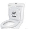 Gepersonaliseerde wc sticker zwart